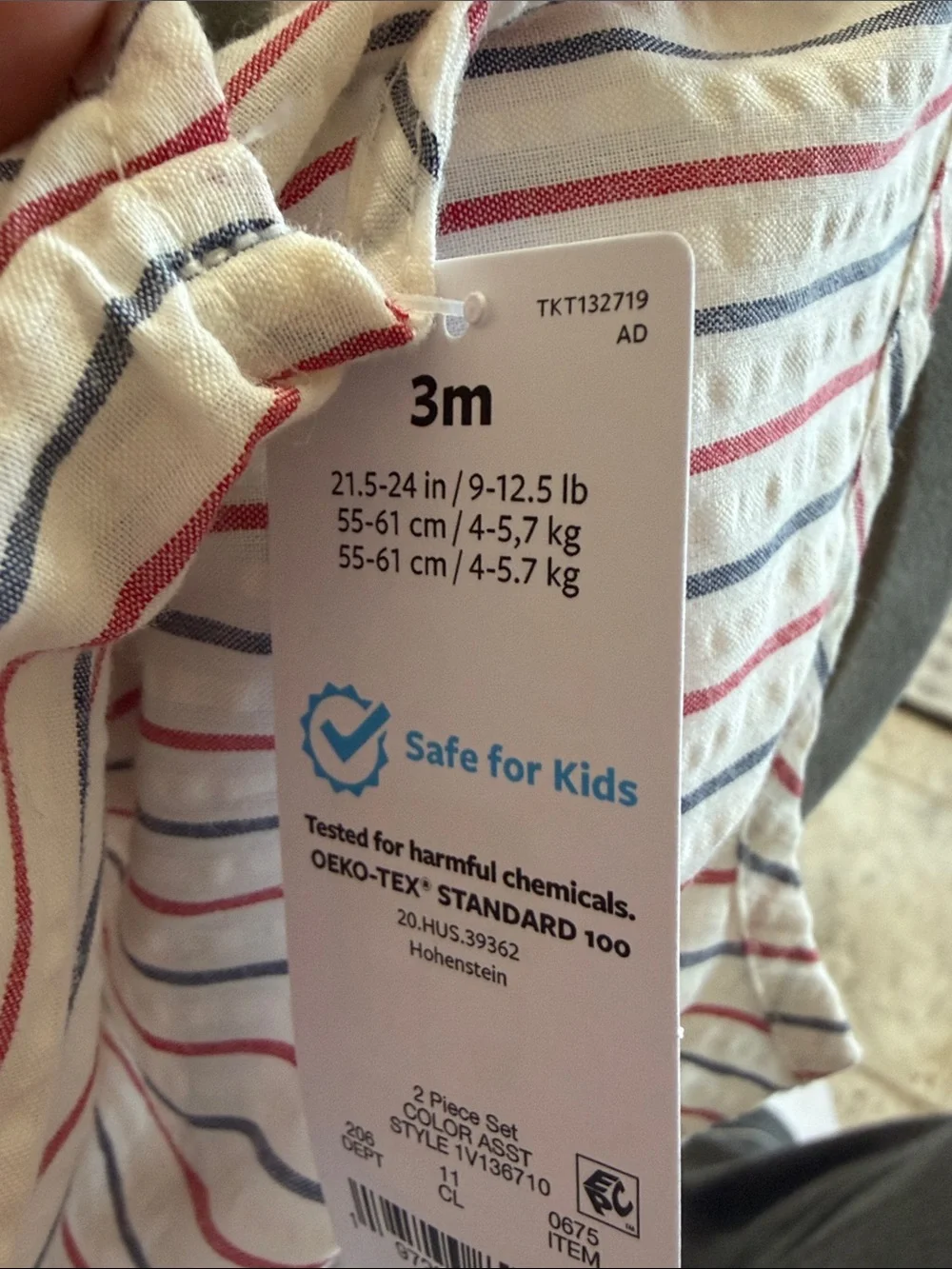 Carter's Striped Baby Romper